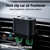 Diffuseur d'arômes pour voiture M88, désodorisant, 365 jours de longue durée, nano-atomisation, pulvérisation automatique, clip de ventilation, 6 ml, 4 flacons
