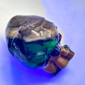 Venta al por Mayor de Cristales de Ágata Volcánica de Alta Calidad, Corazones de Ágata Fluorescente, Gemas Decorativas Feng Shui para Sanación y Decoración - Product Image 5