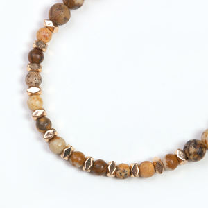 Natural Stone Beads Hoop <b>Earrings</b> <b>Handmade</b> <b>Earring</b> Jewelry Custom Ready to Ship - Product Image 5