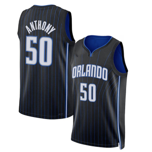 Vente en gros personnalisée <span class=keywords><strong>Orlando</strong></span> <span class=keywords><strong>Magic</strong></span> # 5 # <span class=keywords><strong>Maillot</strong></span> de basket-ball gris édition City en maille poly, unisexe, adulte, manches courtes, transfrontalier - Product Image 3
