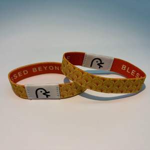 กำไลข้อมือผ้าโพลีเอสเตอร์ยืดหยุ่นพร้อมแท็ก NFC 213 แบบทอที่ตั้งโปรแกรมได้ พร้อมข้อความพระคัมภีร์ประจำวัน ของขวัญทางศาสนา ขายส่ง - Product Image 5