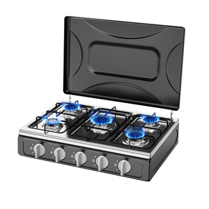 5 Burner Portable <strong>Gas</strong> Stove for Household Outdoor RV Hotel Use Stainless Steel Surface <strong>LPG</strong> <strong>Cooker</strong> - Product Image 5