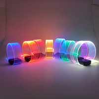 Chapeau lumineux personnalisé OEM pour fournitures de fête néon en gros et accessoires lumineux pour concert, ainsi que fournitures de fête néon