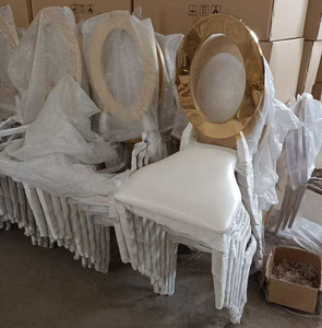 Chaises empilables en métal pour hôtel, mobilier de salle à manger moderne pour mariages et événements - Product Image 2