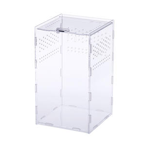 Caja de alimentación acrílica para <span class=keywords><strong>reptiles</strong></span>, insecto, lagarto rezando, jaula para el hogar, terrario, cría de arañas - Product Image 6