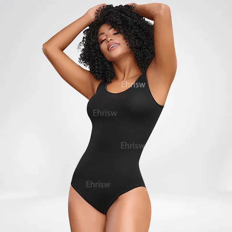 מחוכים חלק גופי בקרת שחור גוף Shaper Custom Scuplting בגד גוף Shapewear חוטיני BodyShaper בטן בקרת עבור נשים