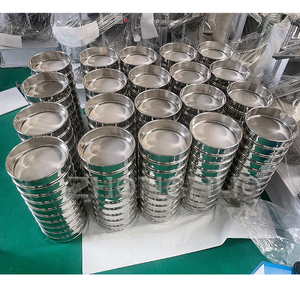 Tamis d'essai en maille de fil d'acier inoxydable 304 de laboratoire standard, à tissage plat néerlandais, pour l'analyse des sols et comme écran de filtration en tissu métallique tissé perforé - Product Image 2
