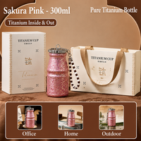 Mug à café en titane pur, gobelet portable, boîte cadeau de luxe exquise, bouteille d'eau d'extérieur, design minimaliste moderne
