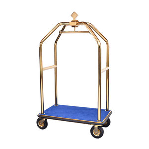 Carrello Portabagagli EASTON a Quattro Ruote per Hotel, Resistente, Stile Gabbia per Uccelli, con Capacità di 200 KG in Acciaio Inox e Ruote Orientabili - Product Image 4
