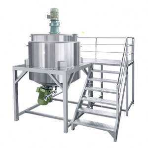 Homogénéisateur de savon en acier inoxydable 304 316L, émulsifiant, mélangeur à cisaillement élevé, machine de dispersion à levage hydraulique - Product Image 5