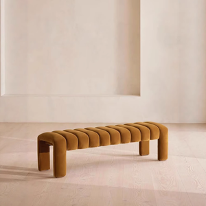 <span class=keywords><strong>Banco</strong></span> de Pie Tapizado en Terciopelo con Estilo Moderno <span class=keywords><strong>para</strong></span> Sala de Estar, Reposapiés <span class=keywords><strong>para</strong></span> el Hogar, Apartamento, Hotel, Hospital, Baño - Product Image 2