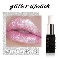 Ensemble Hybride Rouge à Lèvres Diamant Scintillant, Gloss et Crayon à Lèvres – Fini Métallique Nacré Mat, Anti-transfert, pour des Lèvres Sexy
