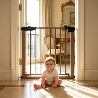 Barrière de sécurité rétractable sans perçage pour bébés, enfants, nourrissons, tout-petits et animaux domestiques, avec indication de couleur, pour portes et escaliers