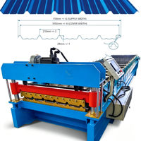Machine de formage à rouleaux pour profilés de boîtes, simple ou double couche, pour la fabrication de tôles de toiture métalliques, à vendre