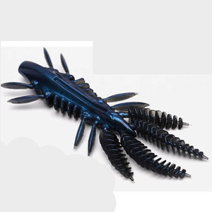 Nouvel Arrivage Spécial LUTAC Leurre Souple Crevette <span class=keywords><strong>en</strong></span> PVC Plastique à Coulée Très Lente Attrayant pour la Pêche 70mm/2.7g 6pcs/sac - Product Image 1