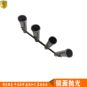 Nouveaux accessoires marins haut de gamme pour yachts : porte-cannes à pêche en acier inoxydable à quatre rangées, directement de l'usine - Product Image 3