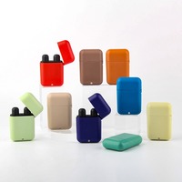 Nouvel inhalateur nasal double à capuchon rabattable de conception carrée - Bouteilles en plastique sérigraphiées pour huiles essentielles