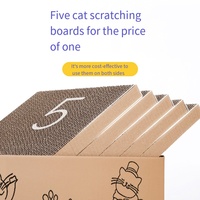 Haute qualité chat jouet interactif chat planche à gratter papier ondulé chat planche à gratter avec boîte