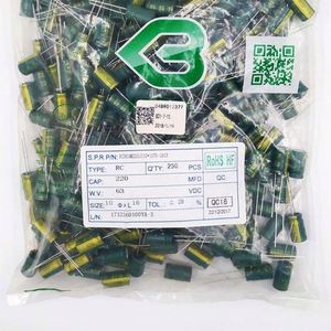 Factory Direct RC063M221L010*16TH-2A1E 10*16 Capacitors Through-Hole Electrolytic Capacitors 220uF 20% 63V - Product Image 1