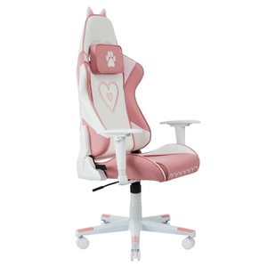 <span class=keywords><strong>Silla</strong></span> <span class=keywords><strong>Gamer</strong></span> <span class=keywords><strong>Rosa</strong></span> para Mujer, Envío Rápido, <span class=keywords><strong>Silla</strong></span> de Computadora Económica en Stock, Personalizada 2D, <span class=keywords><strong>Silla</strong></span> <span class=keywords><strong>Blanca</strong></span> con Brazos, Diseño de Gato con Patas - Product Image 2