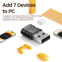 Dongle USB sans fil Toocki 6.0 Plug and Play pour ordinateur de bureau, ordinateur portable, Windows 10 11