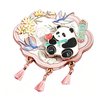 Aimants de réfrigérateur en métal personnalisés, imprimés UV, badges Panda, logo personnalisé, décoration de réfrigérateur, aimants pour souvenirs de zoo, cadeaux