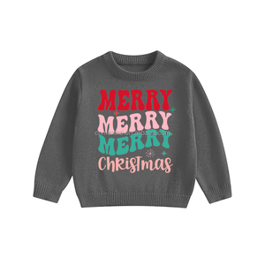 Noël wapiti chat lettre brodé motif garçon <span class=keywords><strong>pull</strong></span> tricoté enfants <span class=keywords><strong>pull</strong></span> <span class=keywords><strong>pull</strong></span> - Product Image 5