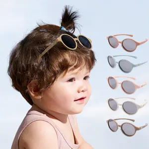 KOCOTREE yuvarlak polarize çocuklar moda güneş gözlükleri erkek kız çocuk aksesuarları bebek gözlük çocuk süslemeleri oyuncaklar güneş gözlüğü
