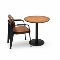 Ensemble de meubles de restaurant commercial 2025 : table et chaises bistro en fer industriel pour cafés, bars et salons