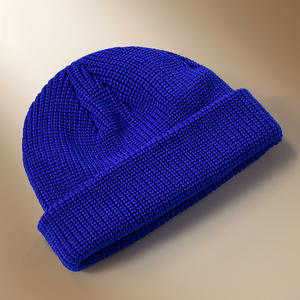 Bonnets en tricot de style coréen personnalisés pour hommes - Chapeaux de mode d'hiver avec logo, bonnets épais et chauds anti-froid - Product Image 1