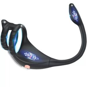 เครื่องนวดต่อมลูกหมากสำหรับผู้ชายอุปกรณ์เพศสัมพันธ์ทำจากซิลิโคนสำหรับผู้ใหญ่อุปกรณ์กระตุ้นต่อมลูกหมากเพื่อเปลี่ยนความถี่ให้ปลอดภัยมากขึ้น - Product Image 6