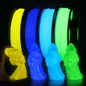 Filament TPU Luminescent 95A 250g 1.75mm Vert Jaune Bleu Violet – Pack d'échantillons Souple et Élastique pour Impression de Jouets - Product Image 1