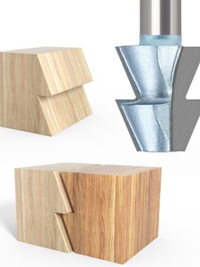 Fraise à mortaise et tenon pour panneaux de menuiserie, technologie importée, pour assemblage à joint de doigt, fabriquée en Chine - Product Image 2
