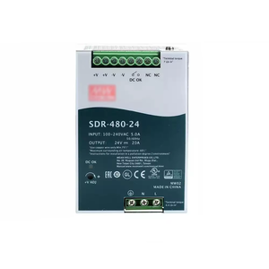 Alimentation de commutateur de Type de voie de sortie de groupe unique de série de <span class=keywords><strong>SDR</strong></span> 75/120/240/480/960W AC-DC actif Meanwell de rendement élevé de PFC - Product Image 4