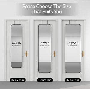 <span class=keywords><strong>Miroir</strong></span> mural en aluminium de grande taille pour la <span class=keywords><strong>chambre</strong></span> à coucher, le salon ou la salle de bain - Product Image 5