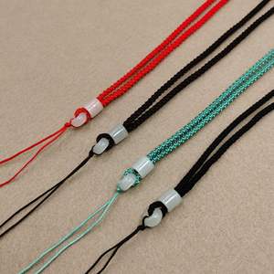 Collana con Cordino Intrecciato a Mano Regolabile Fai-da-te con Ciondolo in Cristallo, Smeraldo, Agata, Ambra - Accessori per Collane - Product Image 2