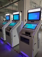 Kiosco de escaneo de documentos, Autoservicio de pantalla Dual, copia e impresión, con escáner A4 y impresora A4