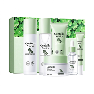 Set de Cuidado Facial de Centella Asiática, Kit Reparador Calmante con Limpiador, Tónico, Loción, Crema y Crema para Ojos - Product Image 4