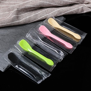 Verdikte plastic wegwerplepels Taart Dessert IJs Theelepels Individueel verpakt bestek Terug naar school Amerikaanse stijl - Product Image 4