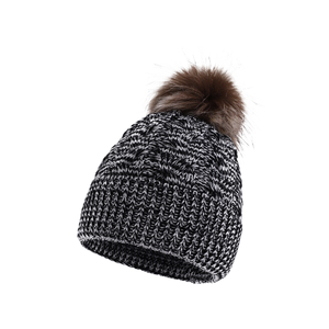 Chapeau unisexe en tricot 100% acrylique pour garçons et filles, avec <span class=keywords><strong>pompon</strong></span>, doux au toucher, chaud, chapeau de voyage, tissu commun, motif uni/à carreaux - Product Image 3