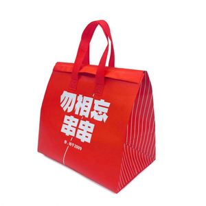 Sac isotherme jetable auto-adhésif de haute qualité en non-tissé pour pique-nique, grand sac de transport thermique - Product Image 4