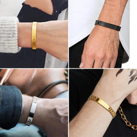 Bijoux Songfu Personnalisés en Acier Inoxydable, Bracelet de Montre Réglable Anti-Ternissement, Style Hip Hop pour Hommes et Femmes