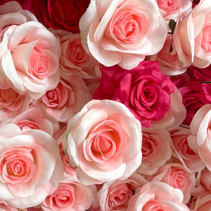 Gradient 5D Fabric Base <b>Flower</b> <b>Wall</b> Backdrop Wedding Decoration Outdoor Event Scene Decor Faux <b>Flower</b> <b>Wall</b> - Product Image 4
