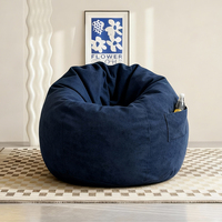 Pouf en tissu de velours côtelé le plus vendu, pouf d'intérieur doux pour le salon, décoration chaude d'hiver, meubles italiens non rembourrés, design asiatique