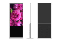 Reproductor de Publicidad de 55 Pulgadas Sin Pantalla Táctil, Reproductor de Señalización Digital de Pie, Pantalla LCD de Video, 4k Full HD, Todo en Uno