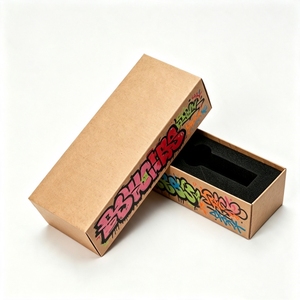 Custom Child Resistant Drawer Rigid Paper <b>Box</b> with <b>Black</b> EVA Foam Insert Reusable Medicine CR Packaging For 5ml Vials Bottle - Product Image 2