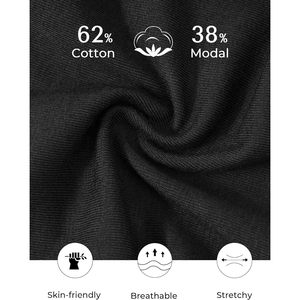 Lot de 5 culottes hipster pour femme en mélange de coton et dentelle, taille mi-haute, respirantes, confortables et extensibles - Product Image 4