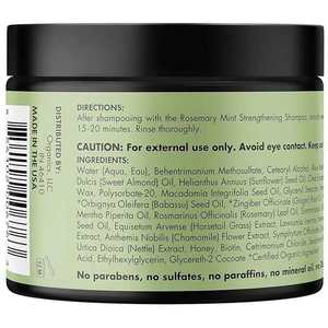 Masque capillaire fortifiant Mieele à la menthe et au romarin 12 oz, infusé à l'huile de coco, anti-casse et réparateur des pointes fourchues - Product Image 3