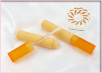 Tube de gloss à lèvres givré classique et fin, inspiré de la K-Beauty, emballage vide en plastique de 3 ml pour teinte à lèvres avec pinceau remplaçable, logo personnalisé