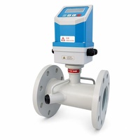 High Stability 4-20mA OCT 90~230VAC Inline Digital Flow Meter Stainless Steel Chemical Liquids Water Oil Sodium Hydroxide OEM
